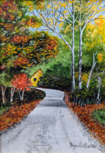 PRISCILLA BARTER
The Dingles
acrylic on canvas, 7 x 5 inches
$450