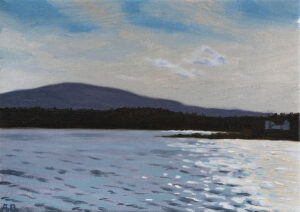 ARD BERGE
Glitter Path with Cadillac Mountain
oil on linen, 5 x 7 inches
$475
