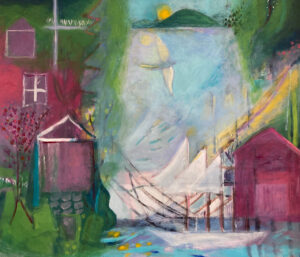 HEIDI DAUB
The Crossing
acrylic on paper, 22 x 25 inches
$2600