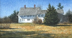 GREGORY DUNHAM
Avery House, Castine
watercolor, 4 x 7 inches
framed with museum glass
$800