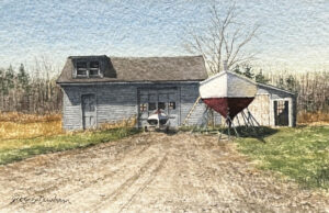 GREGORY DUNHAM
Spruce Up Time
watercolor, 4 x 6 inches
framed with museum glass
$800