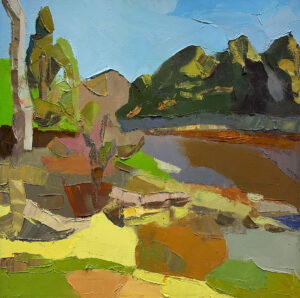 RICK FOX
Afternoon, Union River, Ellsworth, Maine
oil on canvas,
20 x 20 inches
$3600