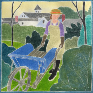 KATE HANLON
So Much Depends
white-line woodcut
12 x 12 inches, edition of 25
$1200