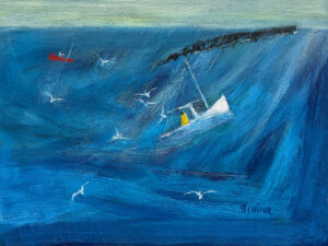 WILLIAM IRVINE
The White Lobster Boat
oil on canvas, 30 x 40 inches
$9000