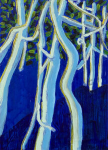 RICHARD KEEN
Blue Trees No. 25: Blue Hill
acrylic, flashe, oil on panel, 7 x 5 inches
$500