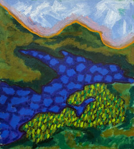 RICHARD KEEN
Union River No. 2
acrylic and oil on canvas, 20 x 18 inches
$2600