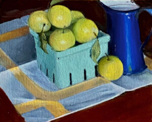 JOSEPH KEIFFER
Fresh Green Plums
oil on panel, 8 x 10 inches
$1000