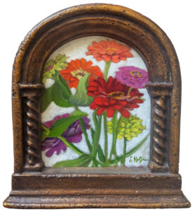 JOSEPH KEIFFER
Zimmies
in a Robert Kulicke frame
oil on panel, 7 x 5 inches
$850