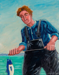 JOHN NEVILLE
Boy's Fish
oil on canvas, 14 x 11 inches
$2000