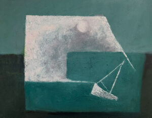 WILLIAM IRVINE
HARRIMAN POINT
Day Moon Over Harriman Point
oil on canvas, 24 x 30 inches
$5400
