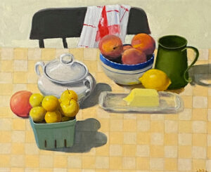 JOSEPH KEIFFER
The Kitchen Table
oil on canvas, 16 x 20 inches
$3500