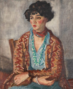 WALDO PEIRCE (1884-1970)
Portrait of a Woman (Mrs. Peirce)
oil on canvas, 30 x 25 inches