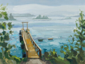 PHILIP FREY
Pier, Patterns and Fog
oil on linen, 18 x 24 inches
$3000
