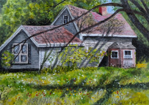 PRISCILLA BARTER
Abandoned Farmhouse
acrylic on canvas panel, 5 x 7 inches
$475