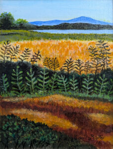 PRISCILLA BARTER
Mt. Blue
acrylic on canvas, 5 x 7 inches
$475