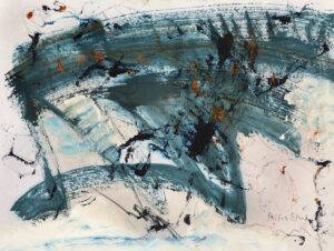 RAGNA BRUNO (1935–2026)
Underwater
oil on Japanese paper, 8 x 10.625 inches
SOLD