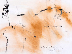 RAGNA BRUNO (1935–2026)
Ochre Movement
oil on Japanese paper, 8 x 10.625 inches
$2600