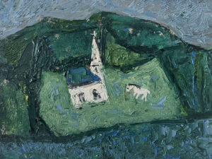 WILLIAM IRVINE
Landscape with White Horse
oil on board, 12 x 16 inches
SOLD