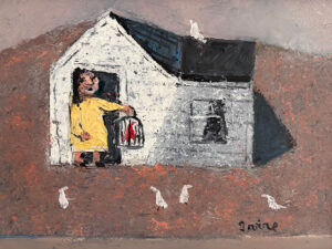 WILLIAM IRVINE
Woman with Birdcage
oil on canvas, 12 x 16 inches
$3400
