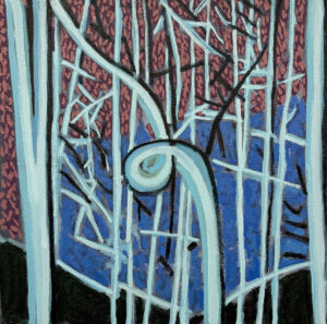 RICHARD KEEN
Blue Trees No. 27: Surry
acrylic and oil on canvas, 16 x 16 inches
$2000