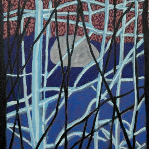 RICHARD KEEN
Blue Trees No. 28: Surry
acrylic and oil on canvas, 14 x 14 inches
$1600