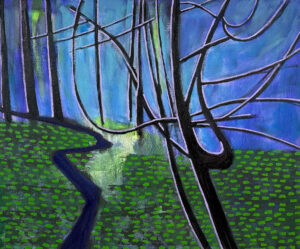 RICHARD KEEN
Night Trees No. 4: Ravine: Surry
acrylic and oil on canvas, 30 x 36 inches
$5000