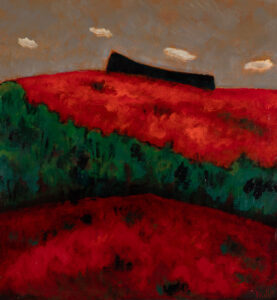 PHILIP BARTER (1939–2024)
Blueberry Field, Aurora ME
acrylic on board, 26 x 24 inches