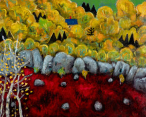 PHILIP BARTER (1939–2024)
Ledges in a Blueberry Field
acrylic on board, 24 x 30 inches
$8000