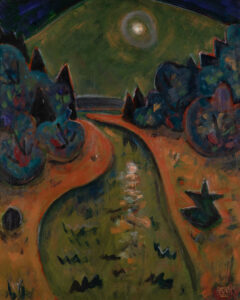 PHILIP BARTER (1939–2024)
Moonrise, Guzzel Inlet
2019, acrylic on board, 30 x 24 inches
$8000