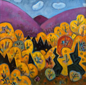 PHILIP BARTER (1939–2024)
Peaked Mountain
2021, acrylic on panel, 30 x 30 inches