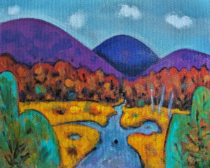 PHILIP BARTER (1939–2024)
Pleasant River
2022, acrylic on panel, 24 x 30 inches
$8000