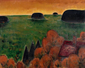 PHILIP BARTER (1939–2024)
Sullivan Harbor
2022, acrylic on board, 24 x 30 inches
$8000