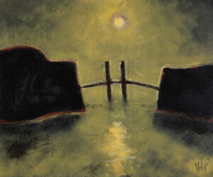 PHILIP BARTER (1939–2024)
The Old Bridge (Kittery)
2014, acrylic on panel, 20 x 24 inches