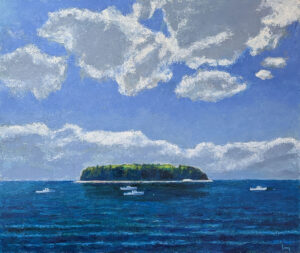 TOM CURRY
Center Harbor
oil on panel, 36 x 43 inches
$14,500