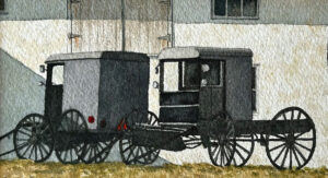 GREGORY DUNHAM
Amish Buggies
watercolor, 4 x 7 inches
$900