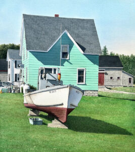 GREGORY DUNHAM
Lobsterman's House, Rockland
watercolor, 24 x 22 inches
$7200