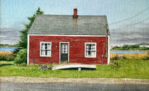 GREGORY DUNHAM
Red House, Bailey Island
watercolor, 7 x 11 inches
$2400