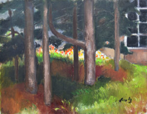 EMILY MUIR (1904–2003)
Landscape (Maine)
oil on canvas, 14 x 18 inches
signed lower right
$2400