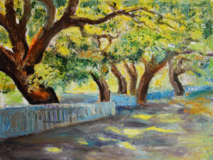 EMILY MUIR (1904–2003)
Under The Steady Limbs
oil on canvas, 18 x 22 inches
signed lower right
$3600
