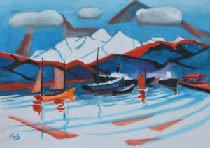 EMILY MUIR (1904–2003)
Scandinavian Fleet
oil on canvas, 20 x 28 inches
signed lower left
$5000