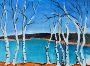 EMILY MUIR (1904–2003)
Bare Birches (Maine)
oil on canvas, 18 x 24 inches
signed lower right
$4200