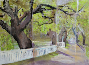 EMILY MUIR (1904–2003)
Spreading Limbs and White Fences
oil on canvas, 18 x 25 inches
$3200